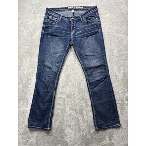 Diamonds & Threads Slim Bootcut Jeans Women’s Size 11 Embroidered Pockets